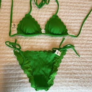 NWT Aerie Scalloped Bikini
